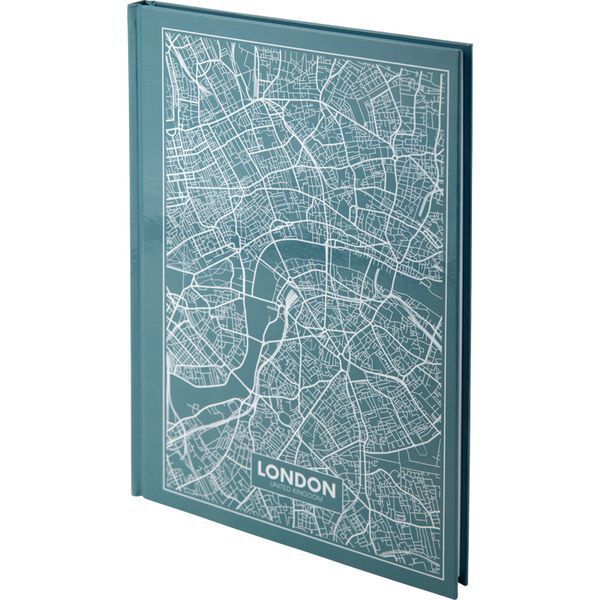 Книга записна А4 Axent Maps London 96 аркушів клітинка тверда обкладинка 8422-516-A, 43051 801 фото