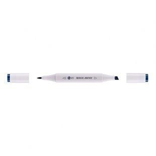 Скетч маркер двухсторонний сизый черный Santi SM-48, 390589 5639 фото