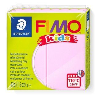 Полімерна глина Fimo Kids рожева світла 42 грама Staedtler, 803025 431 фото