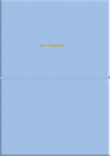Планер А5 недатированный 208 страниц мягкая PU обложка Soft Blue Genius Школярик, 239300 9330 фото