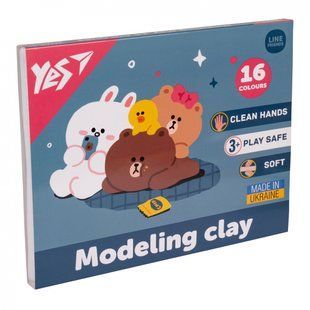 Пластилін 16 кольорів 320 грам Line Friends YES, 540675 7459 фото