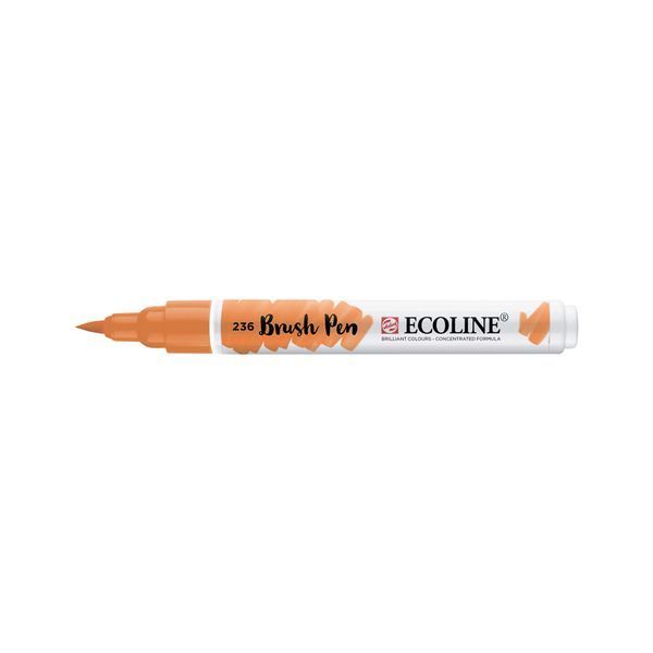 Пензель-ручка акварельна Royal Talens Ecoline Brushpen помаранчевий світлий (236), 11502360 СB0020670 фото
