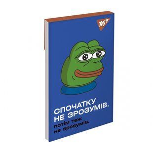 Блокнот А7 Frog 48 листов клетка YES, 151982 7600 фото