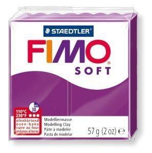 Полімерна глина Fimo Soft фіолетова 57 грам Staedtler, 802061 370 фото