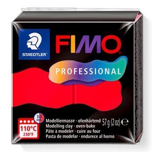 Полимерная глина Fimo Professional красная 57 грамм Staedtler, 8040200 9100 фото
