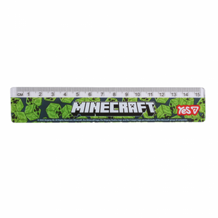 Линейка 15 см Minecraft Yes, 370692 9187 фото