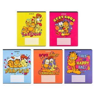 Тетрадь школьная 18 листов клетка Kite Garfield GF24-236, 69594 7855 фото