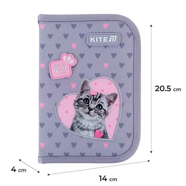 Пенал 1 відділення 1 відворот Kite Studio Pets SP25-621, 70035 8079 фото