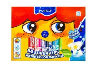 Фломастери Marco Super Washeble 36 кольорів 1630-36CB, 914940 5745 фото