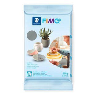 Полімерна глина самозастигаюча Fimo Air Basic сіра 250 грам Staedtler, 810380 4969 фото