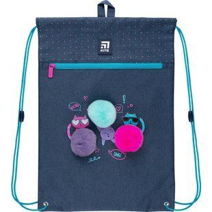 Сумка для взуття з кишенею Kite Education Wow Cats K22-601M-11, 61810 1880 фото