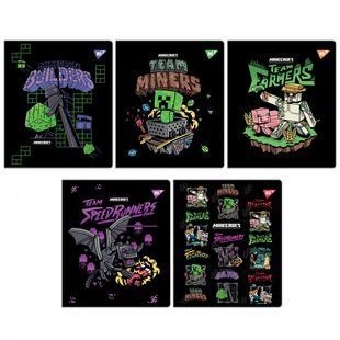 Тетрадь школьная А5 12 листов линия Minecraft.Team YES, 767511 7591 фото