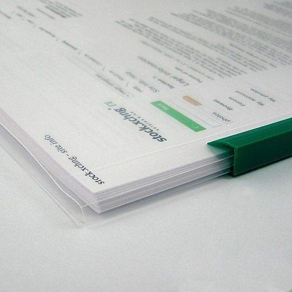 Скоросшиватель А4 с планкой 6 мм ассорти цветов Axent 1416-00-A, 16001 1132 фото