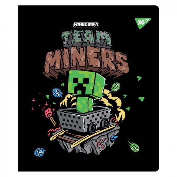 Тетрадь школьная А5 12 листов линия Minecraft.Team YES, 767511 7591 фото