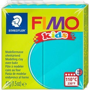 Полімерна глина Fimo Kids смарагдова 42 грама Staedtler, 803039 441 фото