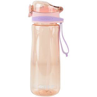 Бутылочка для воды с трубочкой 600 мл розовая Kite K22-419-01, 61659 8786 фото