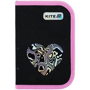 Пенал 1 відділення 2 відворота Kite Love is K25-622-3, 70052 8082 фото