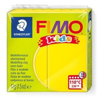 Полімерна глина Fimo Kids жовта 42 грама Staedtler, 80301 501 фото