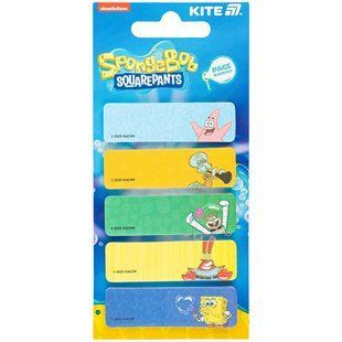 Закладка бумажная 5х15х50 мм 100 шт Kite Sponge Bob SB25-480, 70980 8736 фото