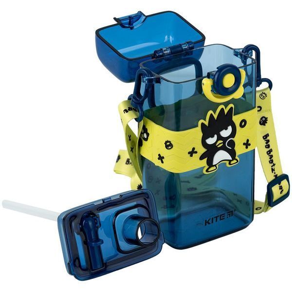Пляшечка для води 500 мл з трубочкою Kite Bad Badtz-Maru HK24-1203-2, 68298 7078 фото
