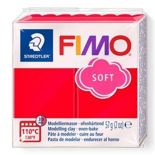 Полімерна глина Fimo Soft індійська червона 57 грам Staedtler, 802024 6736 фото