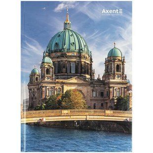 Книга записна А4 203х273 мм 96 аркушів клітинка тверда обкладинка Berlin Axent 8425-6-А, 74017 9434 фото