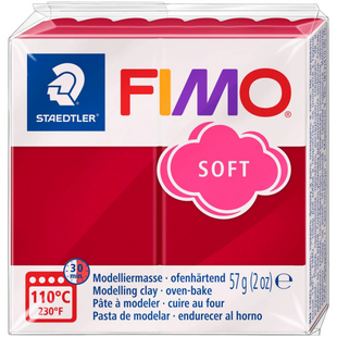 Полімерна глина Fimo Soft вишнева 57 грам Staedtler, 802026 6737 фото
