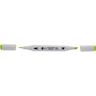 Скетч маркер двухсторонний неоновый желтый Santi SM-73, 390746 5657 фото