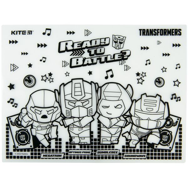 Підкладка розмальовка Kite Transformers TF22-424, 62487 1836 фото