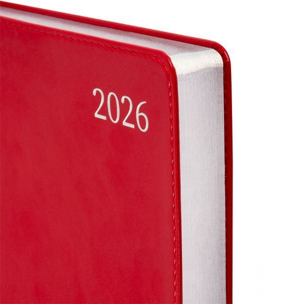 Щоденник А5 датований 2026 інтегральний червоний 368 стор Aldento Planner, 252671 8871 фото