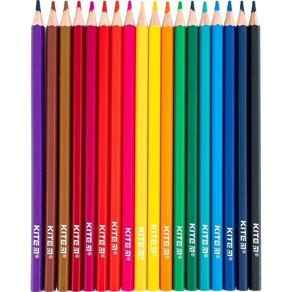 Карандаши цветные 18 цветов Kite Classic K-052, 67647 7684 фото