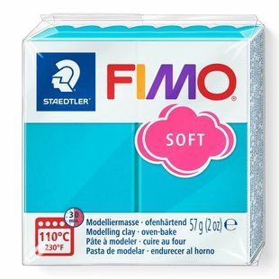 Полимерная глина Fimo Soft мятная 57 грамм Staedtler, 802039 6738 фото