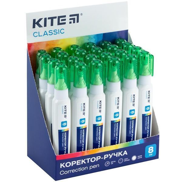 Коректор-ручка 8 мл Kite Classic K-012, 67716 7018 фото