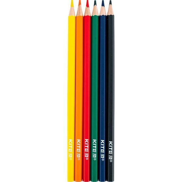 Карандаши цветные 6 цветов Kite Classic K-050, 67644 7685 фото