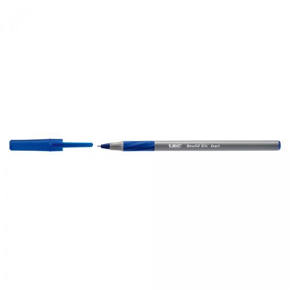 Ручка шариковая 0,7 мм синяя Bic Round Stic Exact, 350571 9390 фото
