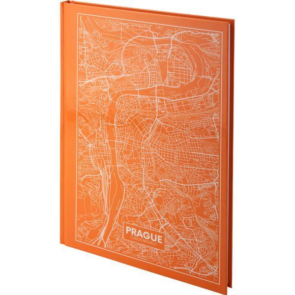 Книга записна А4 Axent Maps Prague 96 аркушів клітинка тверда обкладинка 8422-542-A, 43049 2310 фото